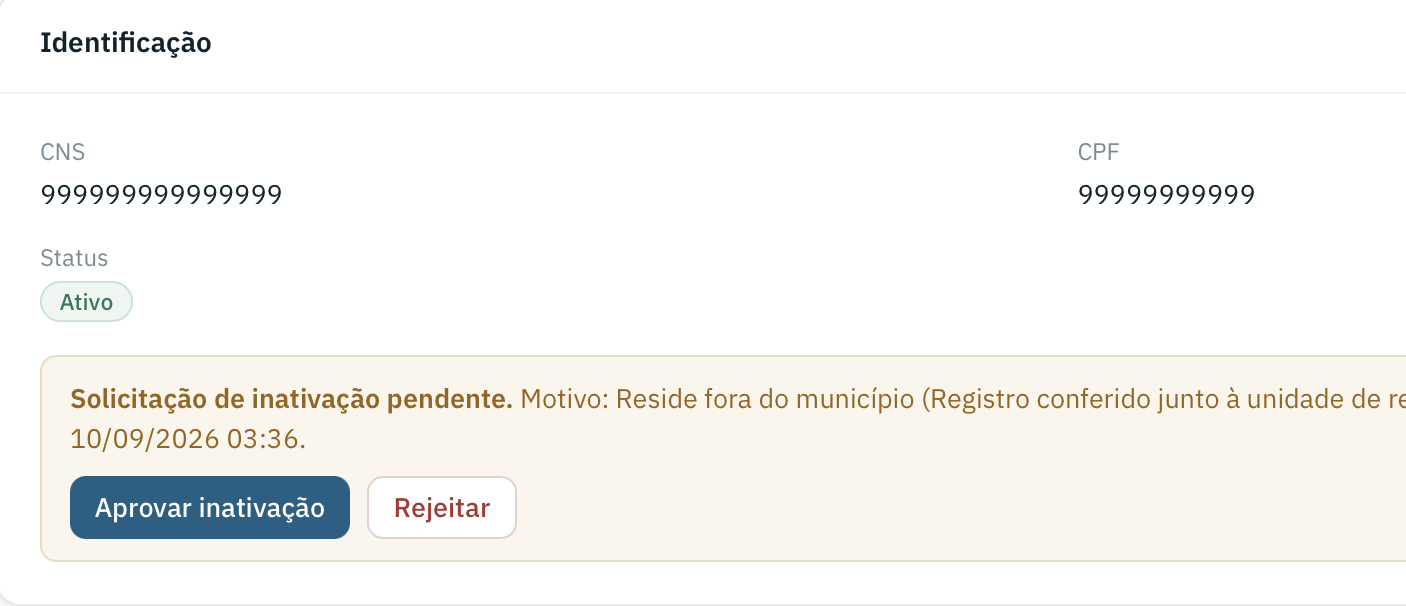 Ficha de um cidadão no Cadastro do Regesta, com identificação e dados pessoais de um registro de demonstração